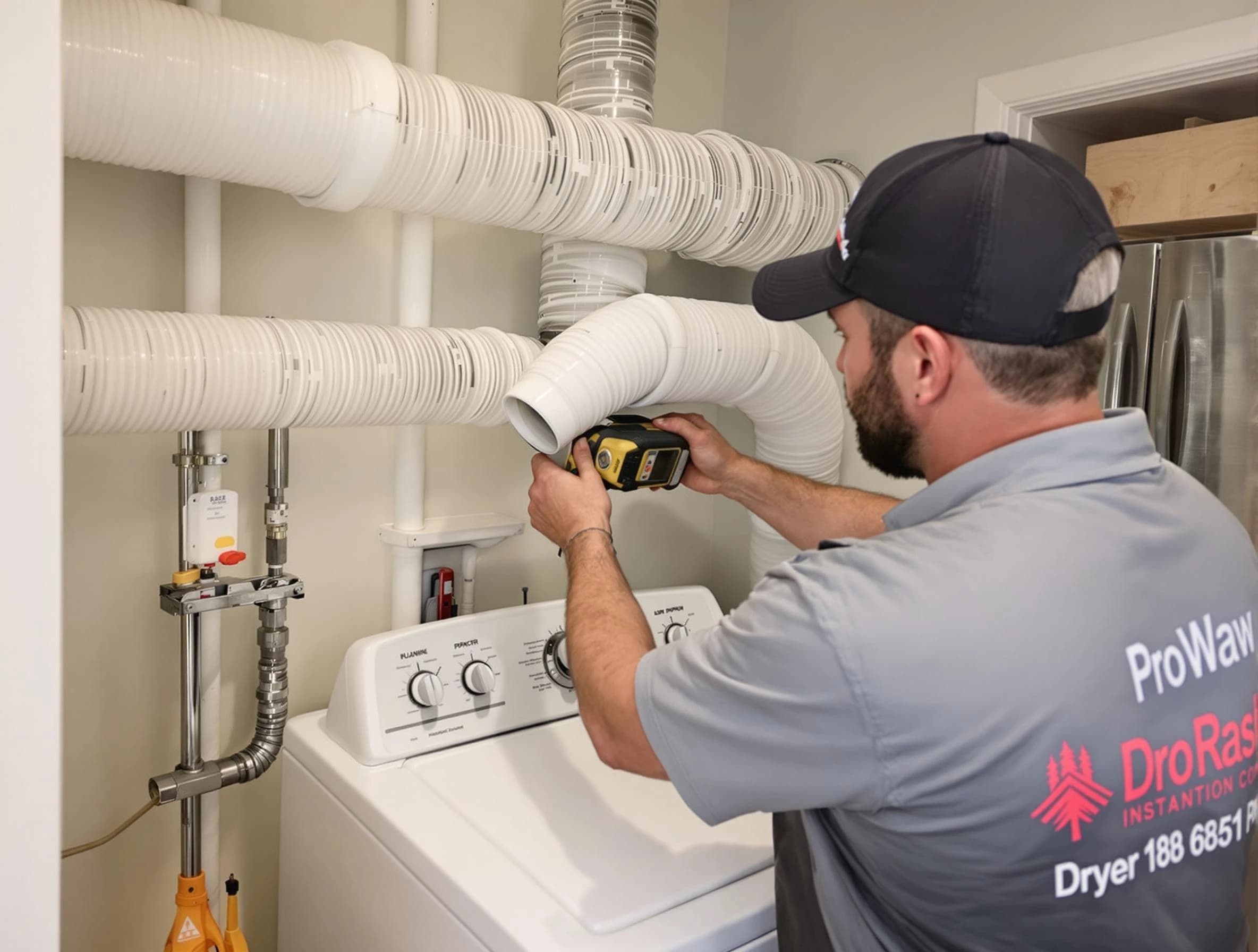 Professional dryer vent hose installation by Louisville Dryer Vent Cleaning in Louisville