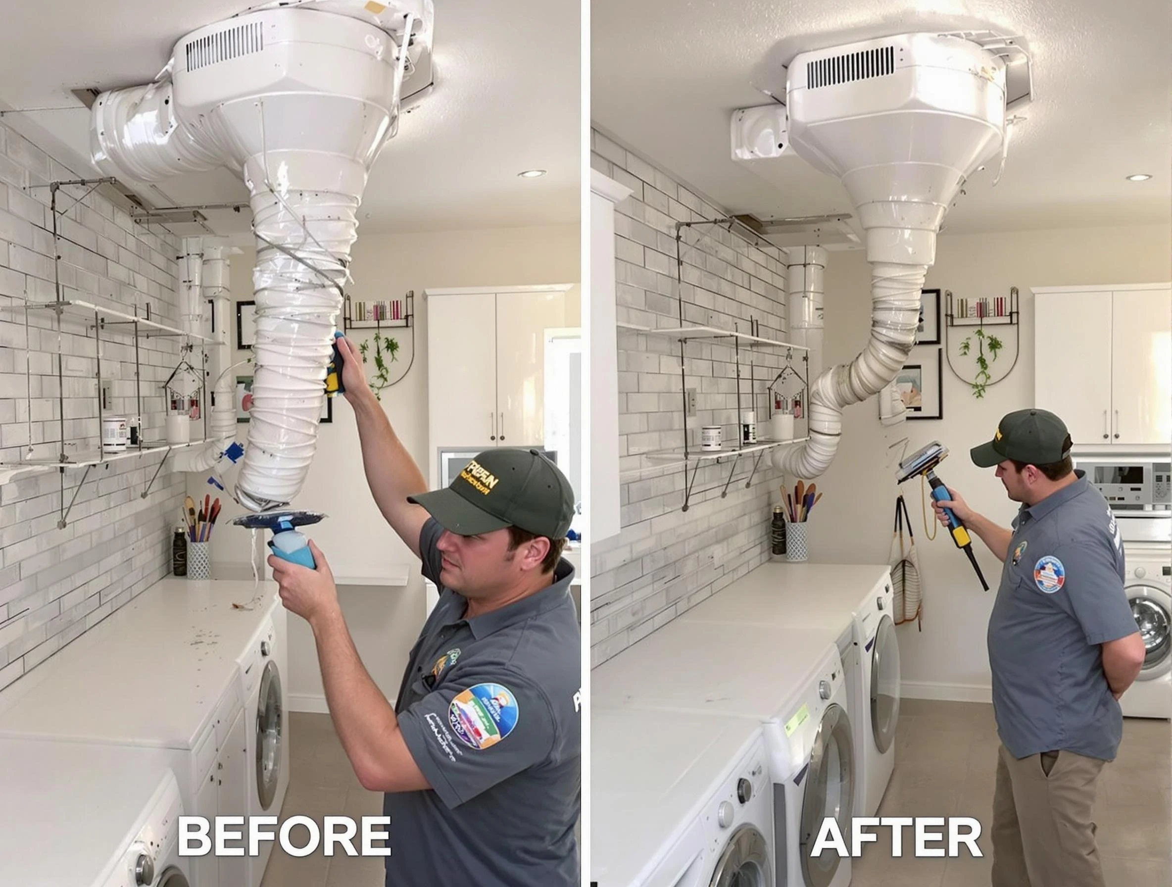 Professional dryer exhaust vent cleaning by Louisville Dryer Vent Cleaning in Louisville